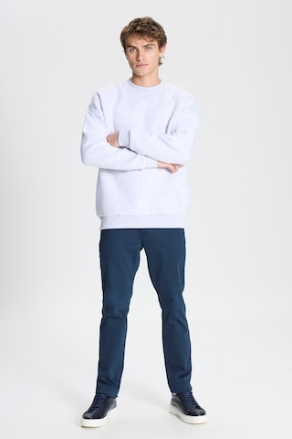 Ac&Co / Altınyıldız Classics Standart Fit Bisiklet Yaka Erkek Sweatshirt - Kar Melanj Kar Beyaz