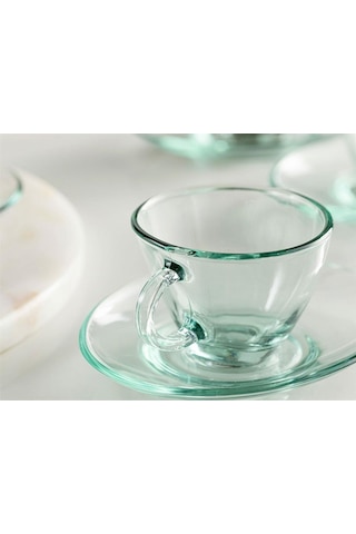 Paşabahçe 98396Av Penguen 4'Lü Çay-Nescafe Fincan Takımı Su Yeşil