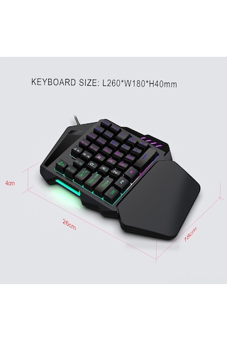 Monyee Xin Shi Jie A876+v100 Rgb Oyun Faresi Ve Klavye Seti, Dpı Ayarlı, Mobil Oyun Desteği Diğer