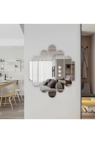 Durukar 40x40 Cm Kırılmaz Pleksi Dekoratif Duvar Aynası - Modern Tasarım 1. Sınıf Akrilik Ayna Çok Renkli