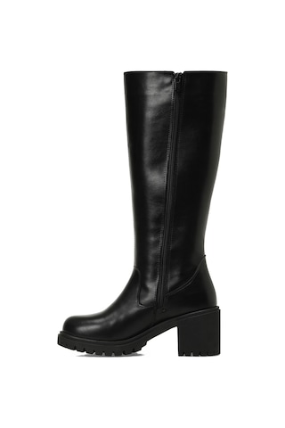 Butigo 25k-6009 5pr Siyah Kadın Topuklu Çizme 000000000102054645 Siyah