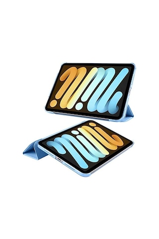 Apple 11 İnç İpad A16 / İpad Air 10.9 İnç/ipad 10.nesil 10.9 Wi-fi Tablet İle Uyumlu Tablet Kılıfı Smart Cover Uyku Modlu Standlı Arkası Sert Şeffaf Kapak Siyah