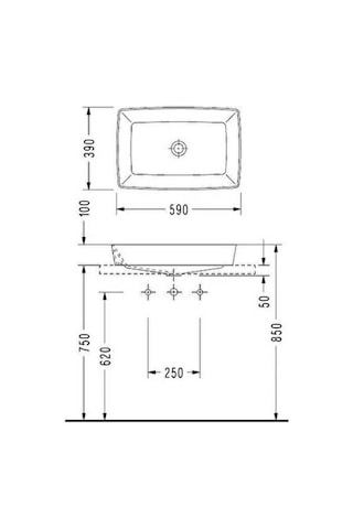 Serel - Rita Tezgah Üzeri Lavabo Beyaz - Rt47dxs110h- Diğer