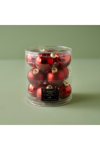 Bella Maison Christmas Yılbaşı Süsü 12'li Kırmızı 6 CM