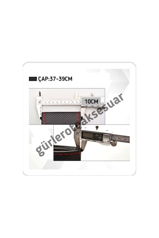 Gri Renk Dikme Direksiyon Kılıfı Kokusuz Terletmez Soft Gri Ipli