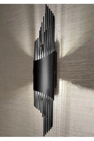 Sarkıt Modeli Siyah Metal Çift Yönlü Günışığı Duvar Aplik Gün Işığı