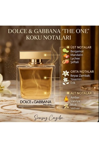 Dolce & Gabbana The One Edp 75 Ml Lüks Kadın Parfümü Oryantal Çiçeksi