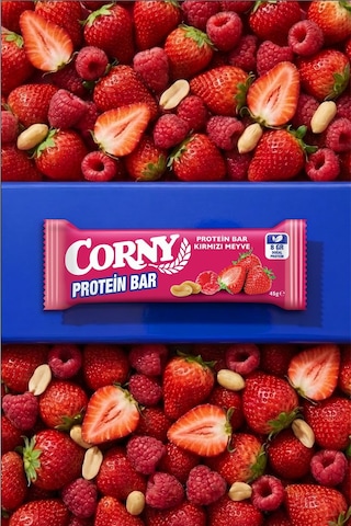 Corny Protein Bar Kırmızı Meyve 45gr X 12 Adet