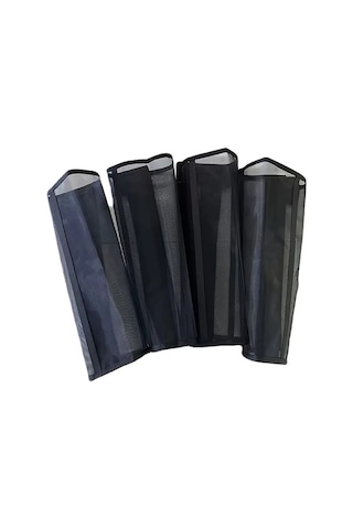 Elmpaly 4 Parça Siyah Nefes Alabilir At Sinek Botu - Hafif Polyester Sinek Koruma