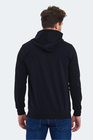 Slazenger Obra In Erkek Kapüşonlu Cepli Lacivert Sweatshirt Lacivert