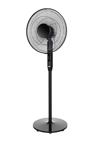 Goodhome 40 Cm Siyah Ayaklı Vantilatör, 3 Hız Kademeli, Uzaktan Kumandalı, 7 Saat Zamanlayıcılı, 82