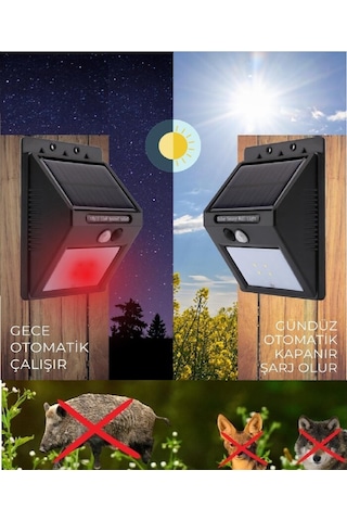 Güneş Enerjili Ayı Domuz Kovucu Işık Domuz Savar Lamaba 3 Adet