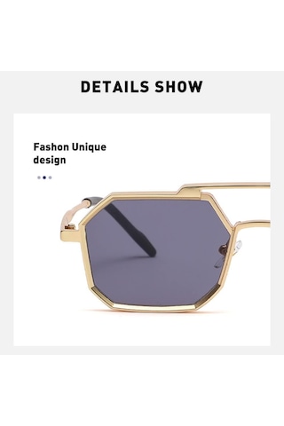 PunkKare Güneş Gözlüğü Erkek Metal Steampunk Güneş Gözlüğü Kadın Küçük Çerçeveler Sürüş Gözlüğü Vintage Gözlükler Uv400 Altın Kahverengi