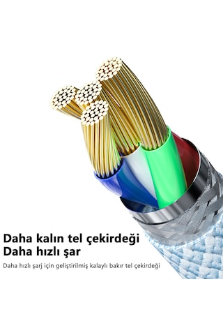 20w Type c Lightning Hızlı Şarj Kablosu Kalın Dokuma Apple iPhone 13 12 11 x Uyumlu Akıllı Çipli 1m Mor