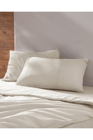 Madame Coco Rosalie Tek Kişilik %100 Pamuk Armürlü Nevresim Takımı - Bej Nt0000000361