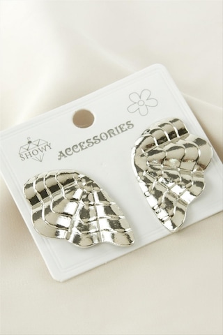Gld-spt- Çiçek Metal Küpe - Gümüş Rengi 66726009