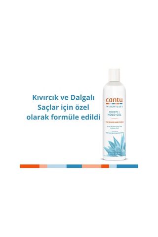 Cantu Weightless Orta Tutuşlu Bukle Belirginleştirici Jel -kıvırcık, Dalgalı Saçlar 295ml