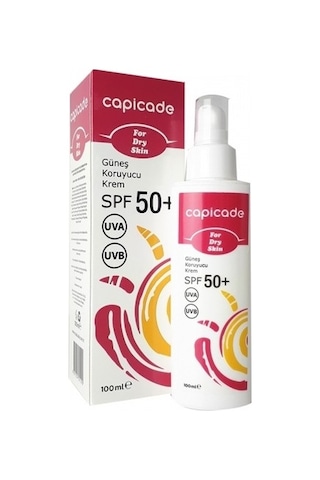 Capicade Kuru Ciltler İçin Güneş Kremi SPF50+ 100 ML