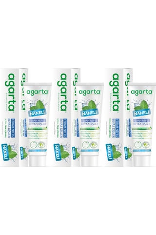 Agarta Doğal Diş Macunu 100ml Naneli 3 Lü Set Beyazlık
