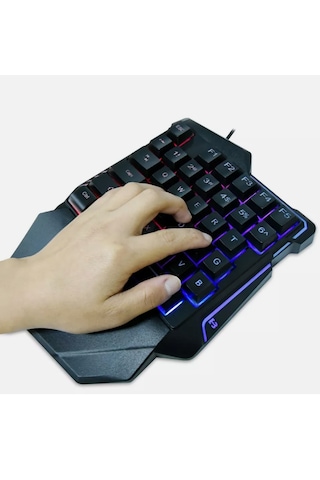 Hk Tech G7 Rgb Tek El 35 Tuşlu Kablolu Oyun Klavyesi