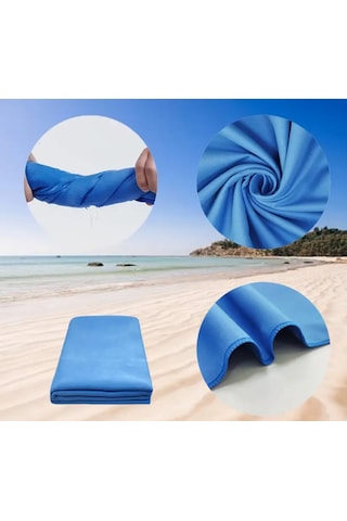 Bilmar Mikrofiber Ultra Emici Hızlı Kuruyan Kum Tutmaz Spor, Havuz, Plaj Havlusu 70 X 140 Cm X 4 Adet Çok Renkli