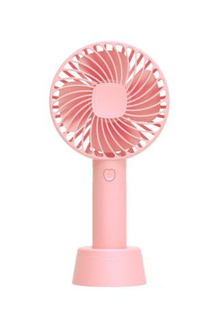 Hangfox Usb Şarjlı, Elden Taşınabilir, Sessiz Mini Masaüstü Fan - Pembe Destekli, Sprey Olmadan - Öğrenci Ve Ofis Kullanıma İdeal