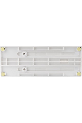 Springsun Çekme-tuşma Tipi Mutfak Baharat Rafı, İki Sıra Raf, Kolay Erişim, Alan Tasarrufu, Beyaz Pp Malzeme Beyaz