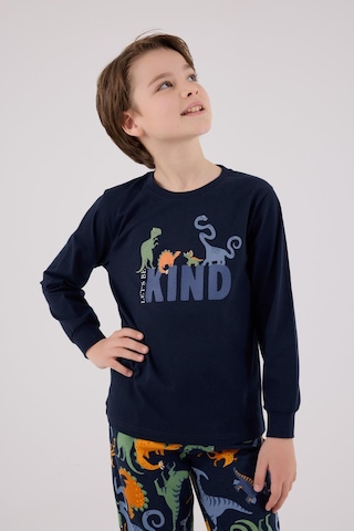 Rolypoly Erkek Çocuk Uzun Kol Pijama Takım Lacivert-1740 Lacivert