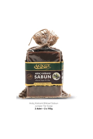 Akiksir Ardıç Katranli Sabun 110 G 2'li Akiksir Ardıç Katranli Sabun 110 G 2'li