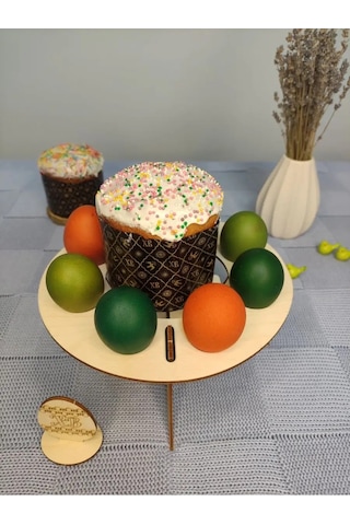 Woodiks Paskalya Yumurtaları Ve Paskalya Çöreği Standı 152009295 Bej
