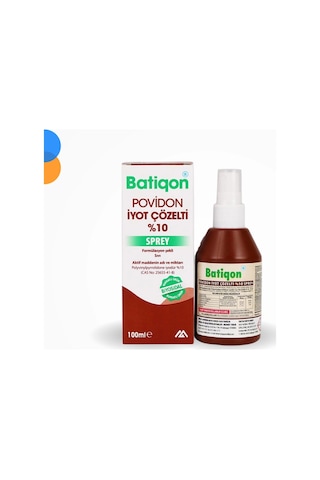 Aqua Batikon Antiseptik Solüsyon 10% İyot Çözelti 100 Ml - 5 Adet