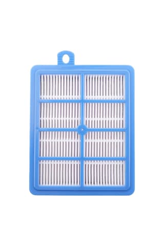 Konesam Philips Ve Electrolux Süpürgeler İçin Yıkama Eliyebilen Hepa Filtre - 0.3 Mikron Partikül Engelleyici, Motoru Korur, Yenilenebilir - Mavi Beyaz 1 Adet
