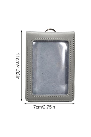 Deri Kimlik Kartı Tutucu Kartvizitlik Şeffaf Pencereli Kart Koruyucu Çanta Diğer