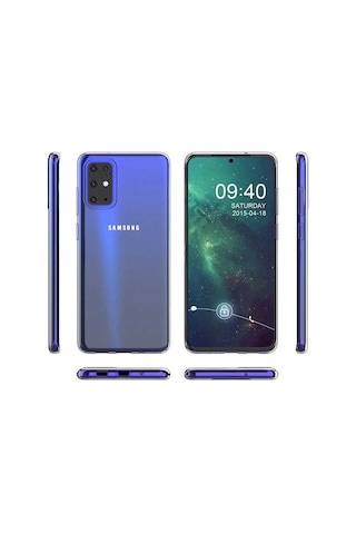 Rba Aksesuar Galaxy Uyumlu A91 S10 Lite Kılıf Rba Süper Silikon Kapak - Renksiz Çok Renkli