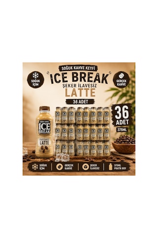 İce Break Şekersiz Soğuk Kahve 36 Adet Diğer