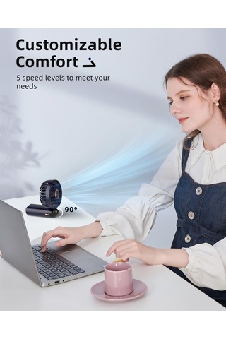 Jialan Taşınabilir El Vantilatörü, Pille Çalışan Fan, Tabanlı, 8