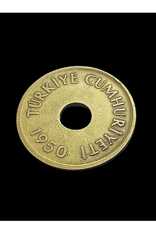 1951 1 Kuruş Madeni Koleksiyon Türk Lirası Hobi Antika Nümismatik