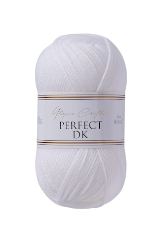 Utopia Crafts Perfect Dk %100 Akrilik Yumuşak Örgü İpi 100g 300m - Beyaz
