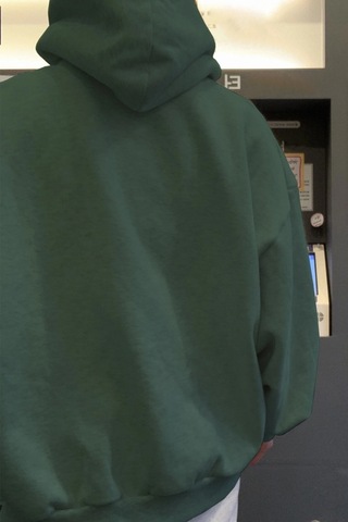 Erkek Gonna Say Baskılı Oversize Sweatshirt Siyah