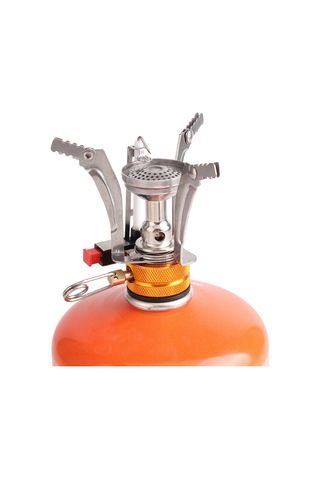 Monyee 3000w Güçlü Mini Çadır Ocağı, 8kg Yük Taşıma, Ateş Kontrol Kolu Ve Anti-kayma Desteği İle Adaptörler İçeren Sıcaklık Sağlayıcı Gümüş