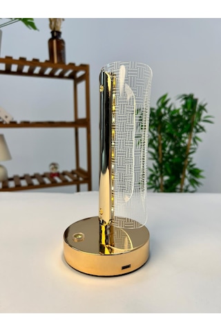 Favora Erkaya Usb Şarjlı Dokunmatik Led Lamba Model 1 Şeffaf