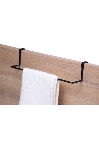 Suntel Dolap Kapağına Geçmeli Havluluk Askı Aparatı Siyah