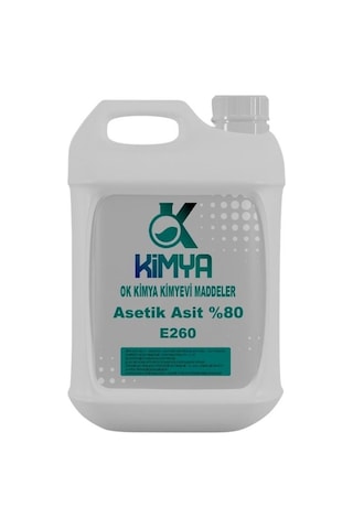 Ok Kimya Asetik Asit E260 %80 Sirke Ruhu 5 KG Ok Kimya Asetik Asit E260 %80 Sirke Ruhu 5 KG