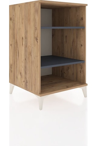 Kronos Komodin 2 Raflı 60x59x96 Çam-antrasit Atlas Çam