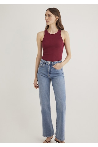 Mavi - Halter Yaka Bordo Basic Atlet 1612462-70430 Bordo