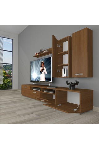 Decoraktiv Eko 5220d Mdf Tv Ünitesi Tv Sehpası Ceviz