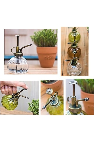 Pazly Yeşil Suntek Sulama Şişe Pot Çiçek Bitki Bahçe Antik Ku