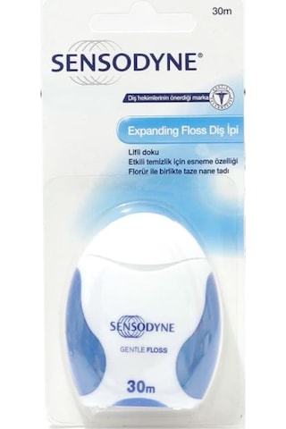 Sensodyne Expanding Gentle Floss Nane Aromalı Diş İpi 30 M