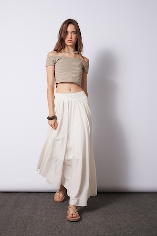 Triko Korse Top Bej