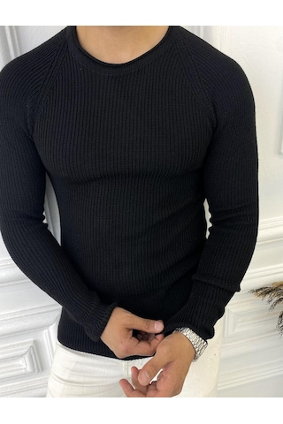 Elku Moda Elkumoda Kazak Slim Fit Triko Dar Kesim Kazak-2308